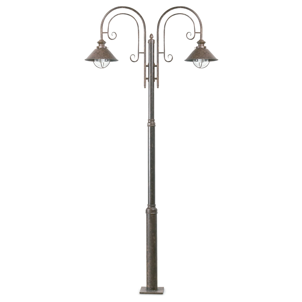 Farola de Exterior Náutica 2L Clásica Marrón Óxido 225 cm FARO