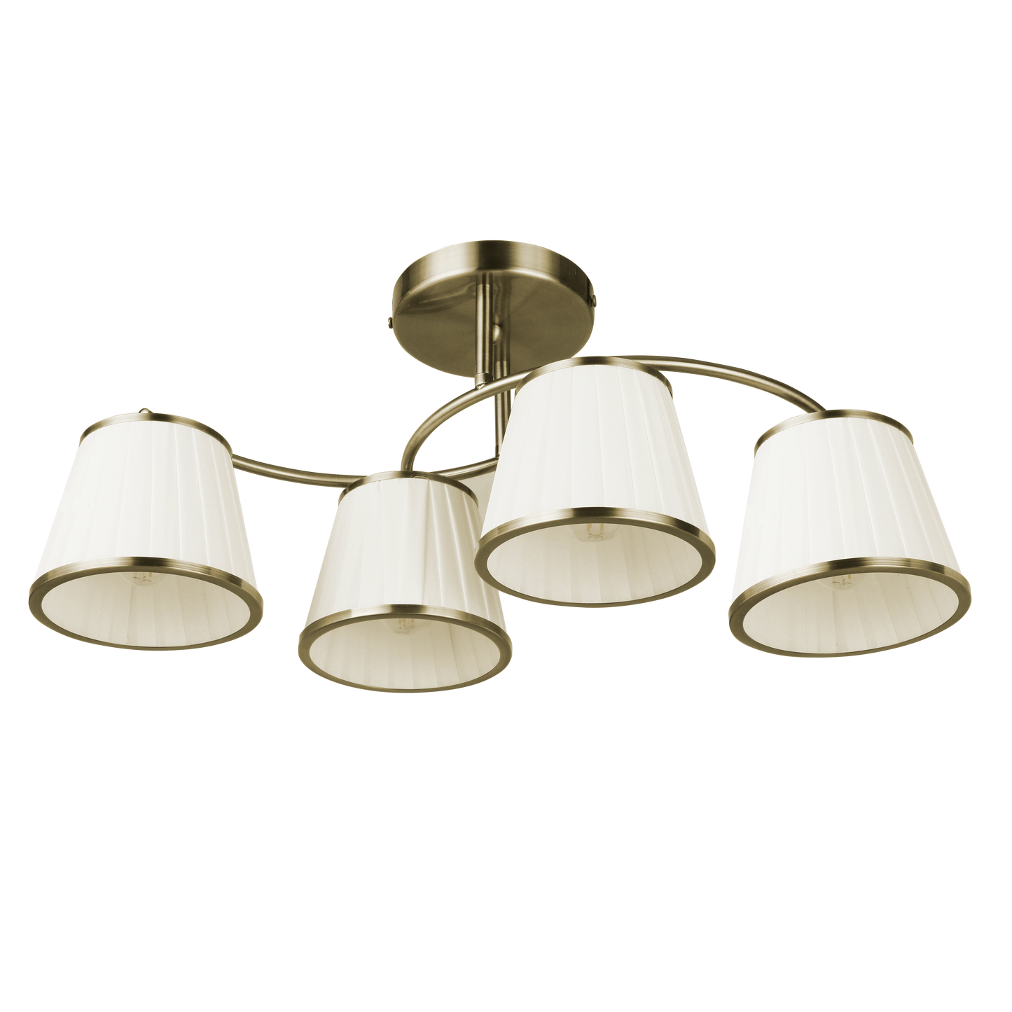 Lámpara de salón Lantanas con 4 portalámparas E27 para luz personalizable