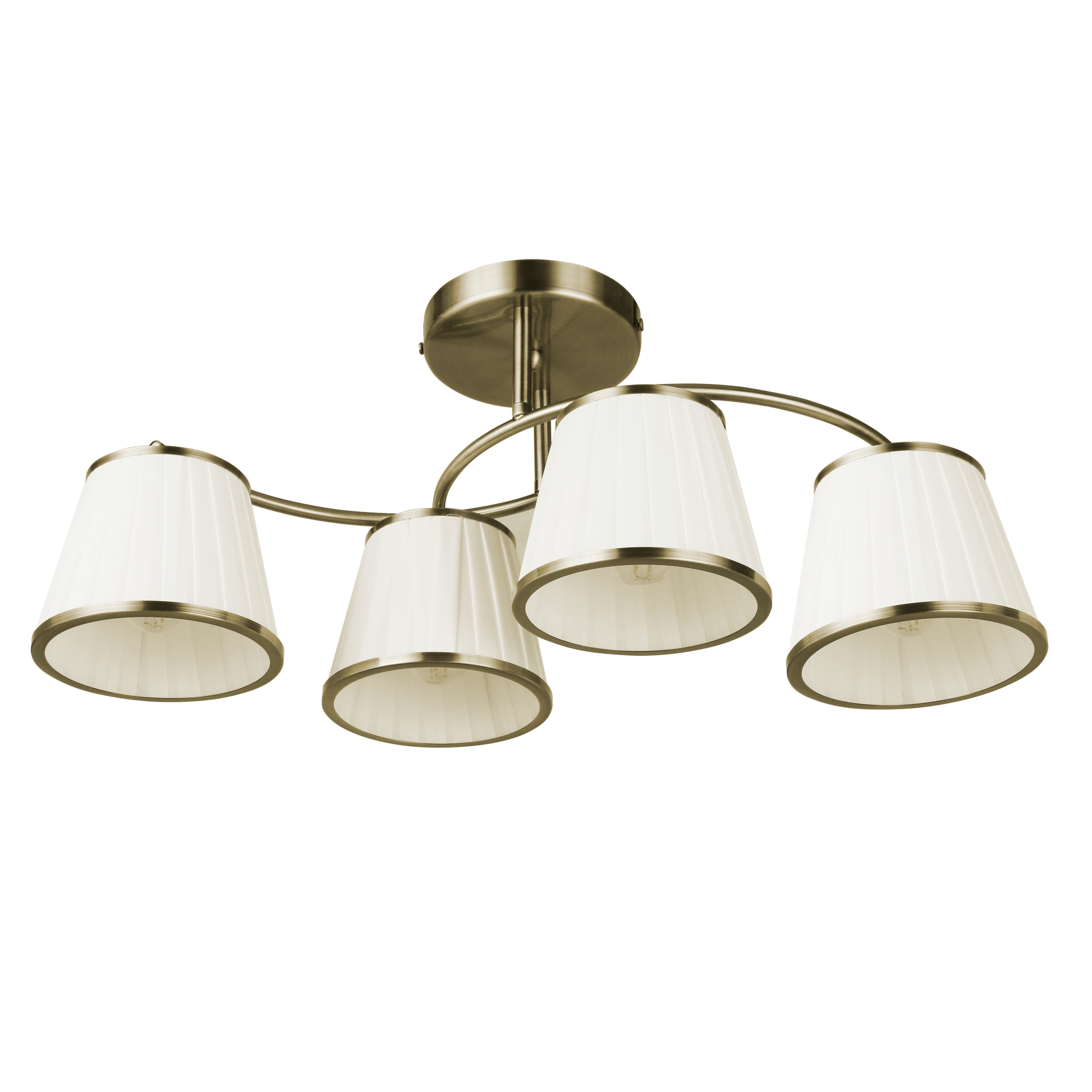 Lámpara de salón Lantanas con 4 portalámparas E27 para luz personalizable