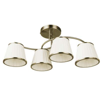 Lámpara de salón Lantanas con 4 portalámparas E27 para luz personalizable