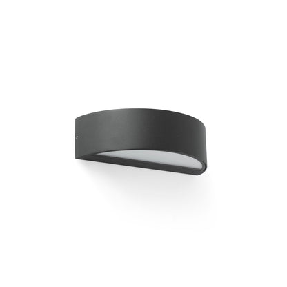 OVAL Aplique Gris Oscuro Exterior Faro 71276 para iluminación duradera