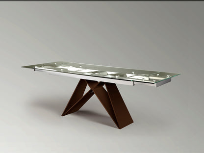 Mesa de Comedor Extensible Mika 160/220 cm Marrón Schuller en ambiente decorado | Schuller