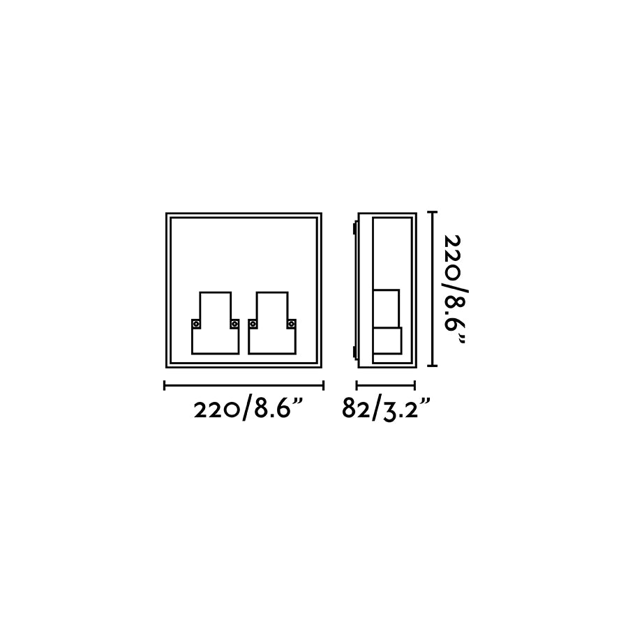 Aplique de pared con protección IP65 ideal para iluminación exterior duradera