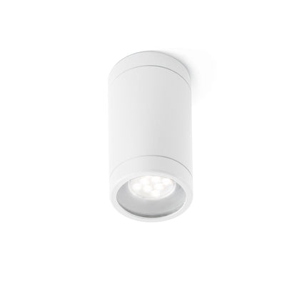 Plafón de Exterior OLOT Blanco Mate Aluminio y Cristal FARO - vista principal | FARO · Ref. 71372