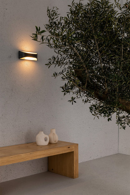 Aplique VIEW fabricado en ABS y PC color Gris Oscuro, ideal para exterior