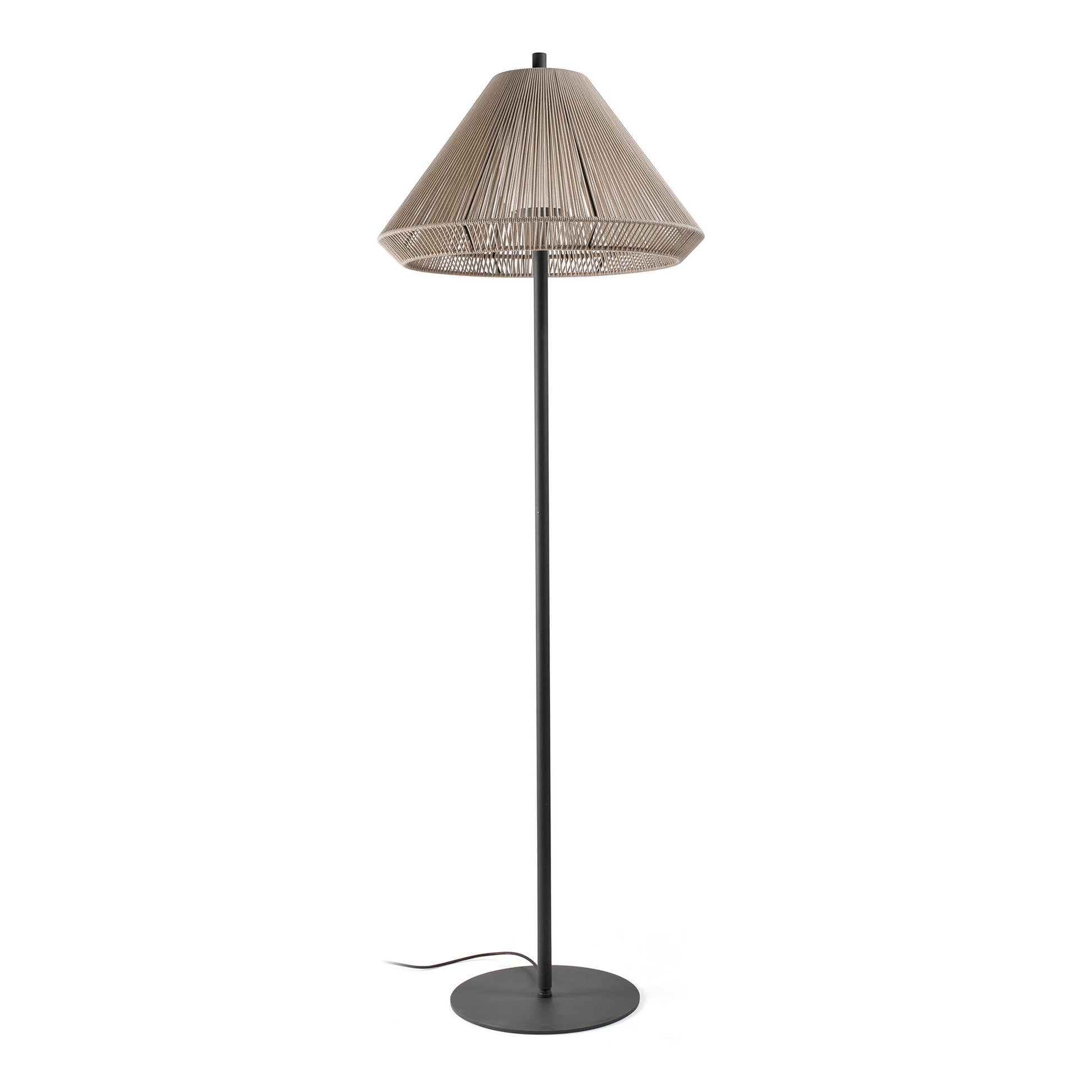 Saigon Lámpara de Pie Exterior Beige y Gris FARO para jardín, ref: 71569-09