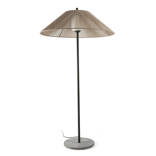 Saigon Lámpara de Pie Exterior Gris y Beige Faro 71569-10 para jardín y terraza