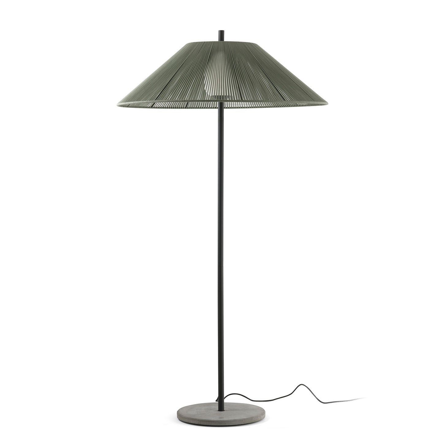 Saigon Lámpara de Pie Exterior Verde Oliva Faro 71569-12 para jardín resistente a UV