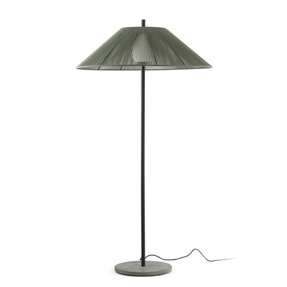 Saigon Lámpara de Pie Exterior Verde Oliva Faro 71569-12 para jardín resistente a UV