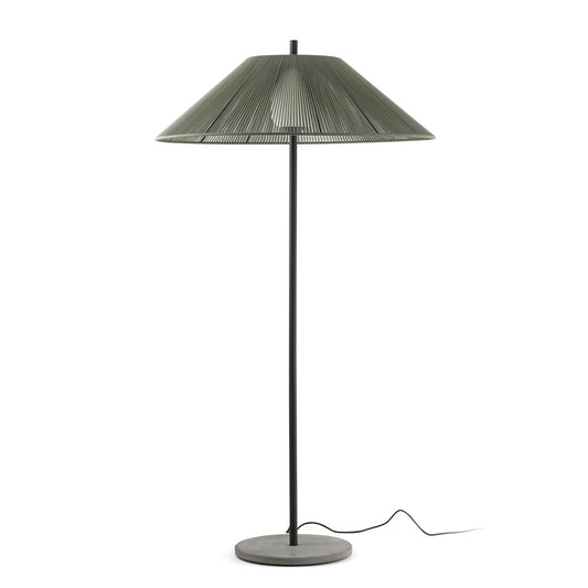 Saigon Lámpara de Pie Exterior Verde Oliva Faro 71569-12 para jardín resistente a UV