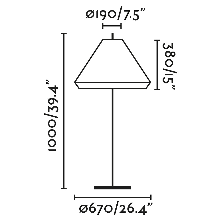 Luminaria de pie con protección IP65 ideal para resistir lluvia y polvo