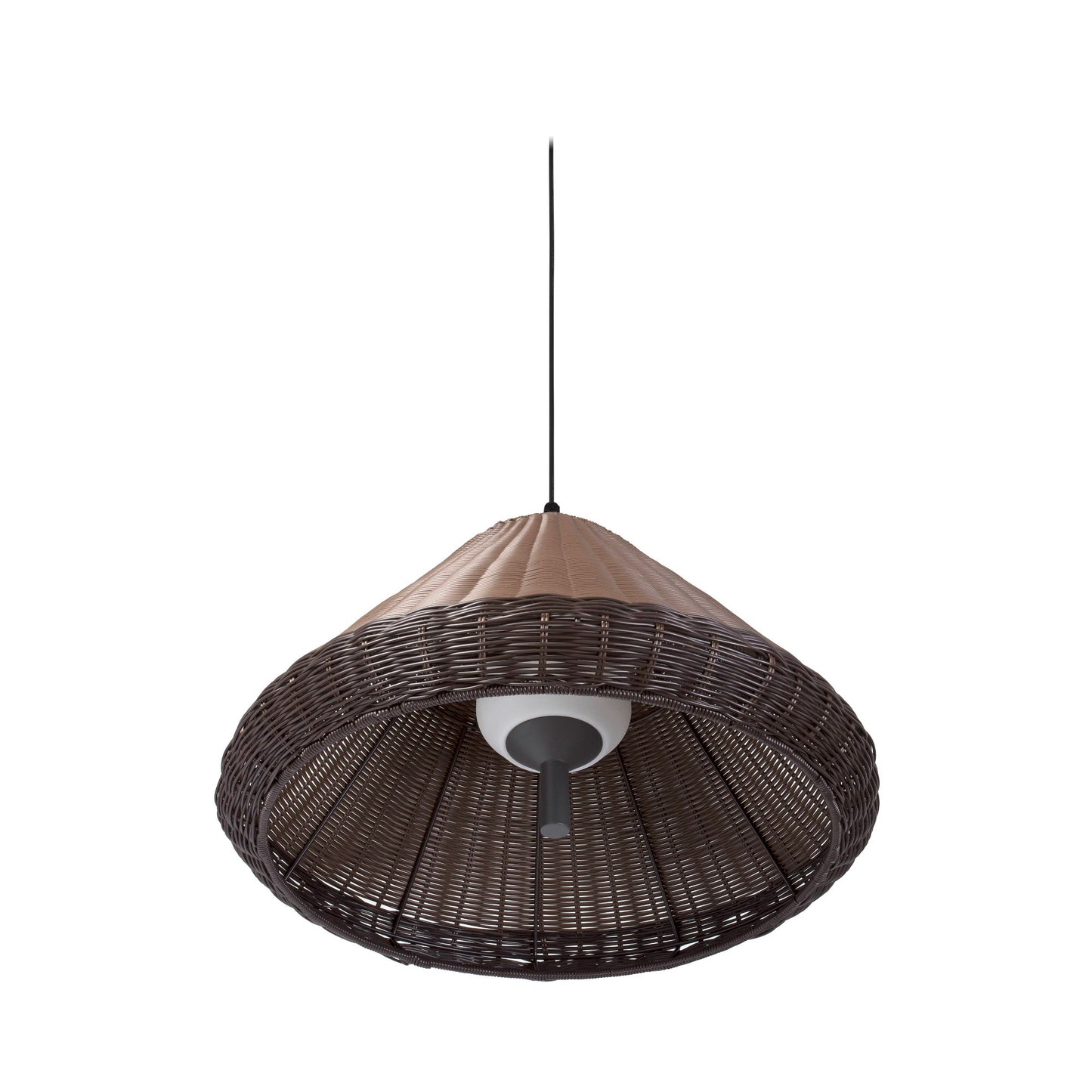 Lámpara Colgante Saigon Exterior Mimbre Marrón Faro 71579C-07