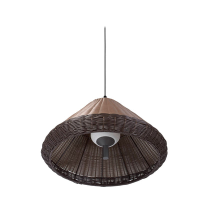 Lámpara Colgante Saigon Exterior Mimbre Marrón Faro 71579C-07