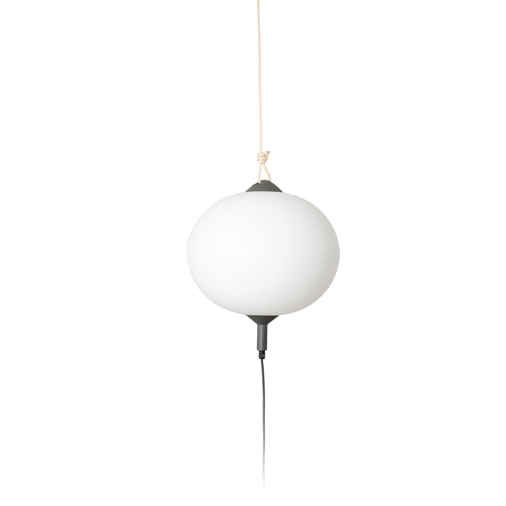 Lámpara Portátil y Colgante Exterior Saigon R45 Gris y Blanco Mate FARO