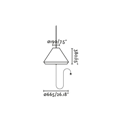Luminaria colgante SAIGON con protección IP65 ideal para jardines