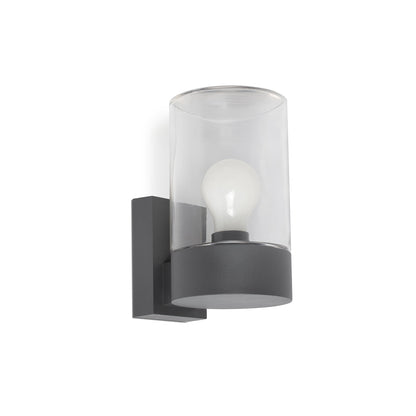 KILA Aplique de Pared Exterior Gris Oscuro Faro 71743 para iluminación de porche