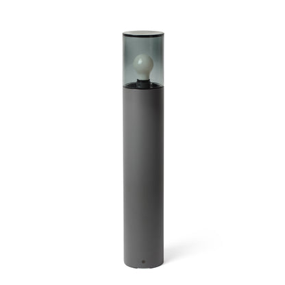KILA Baliza Exterior Gris Oscuro Ahumado FARO 71750 para jardín y terraza