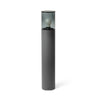 KILA Baliza Exterior Gris Oscuro Ahumado FARO 71750 para jardín y terraza