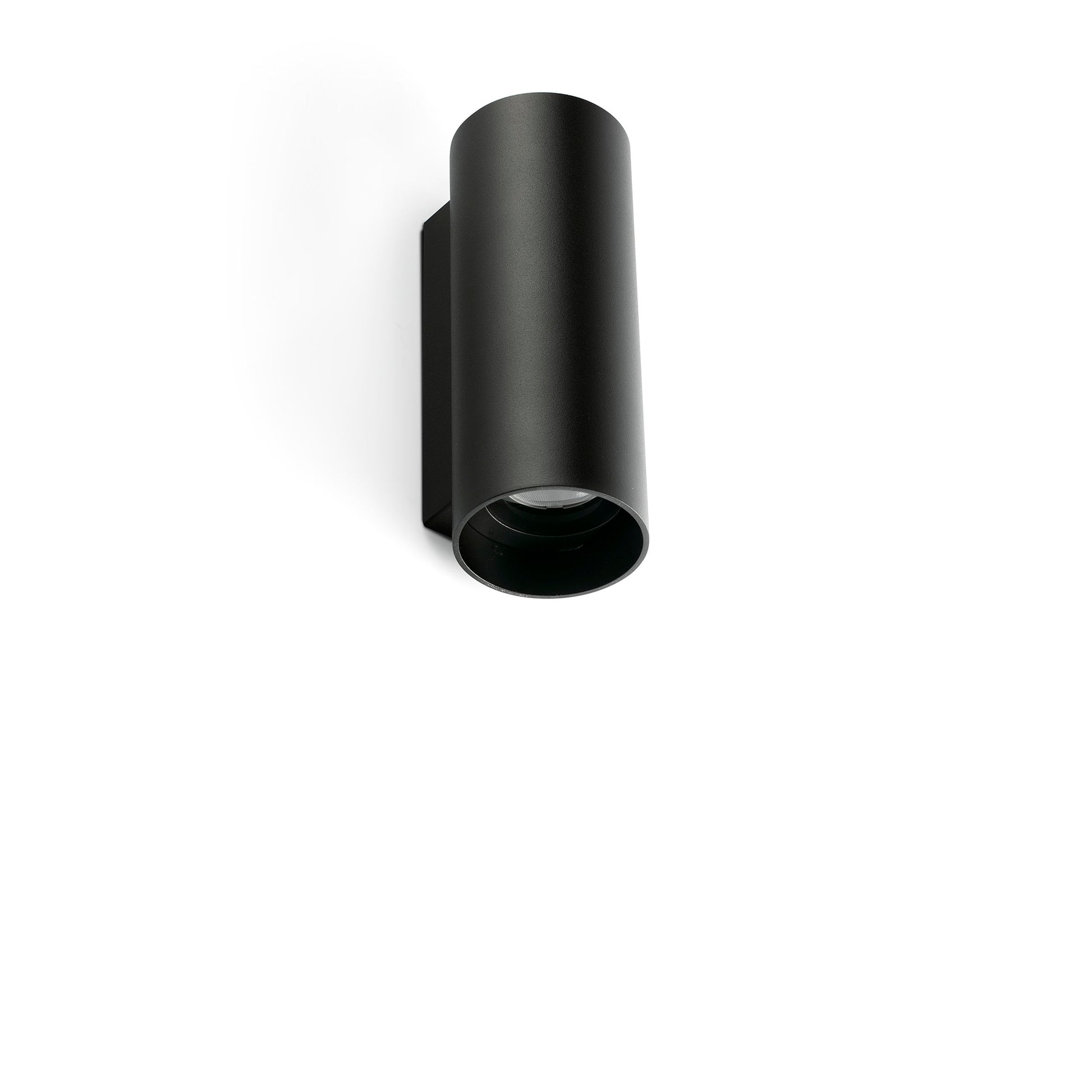Aplique KOV Exterior Redondo Negro Luz Cálida FARO 71791-233