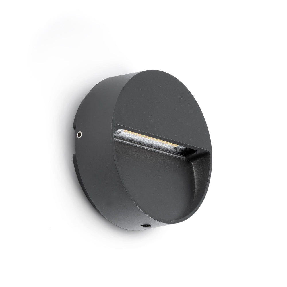 Aplique de Exterior DUNE Redondo 3W 4CCT Gris Oscuro FARO