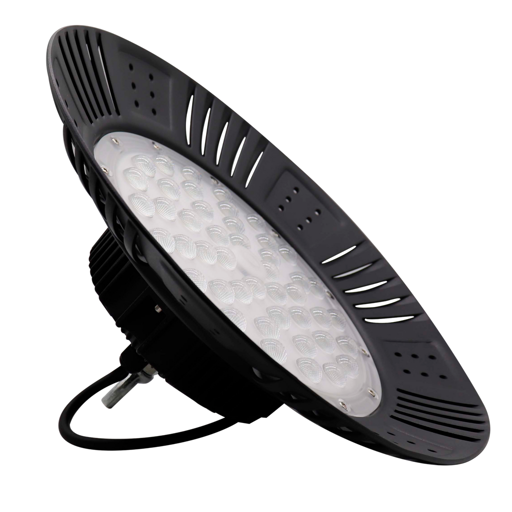 Campana Industrial Granito 100W Negra de Fabrilamp, vista frontal.