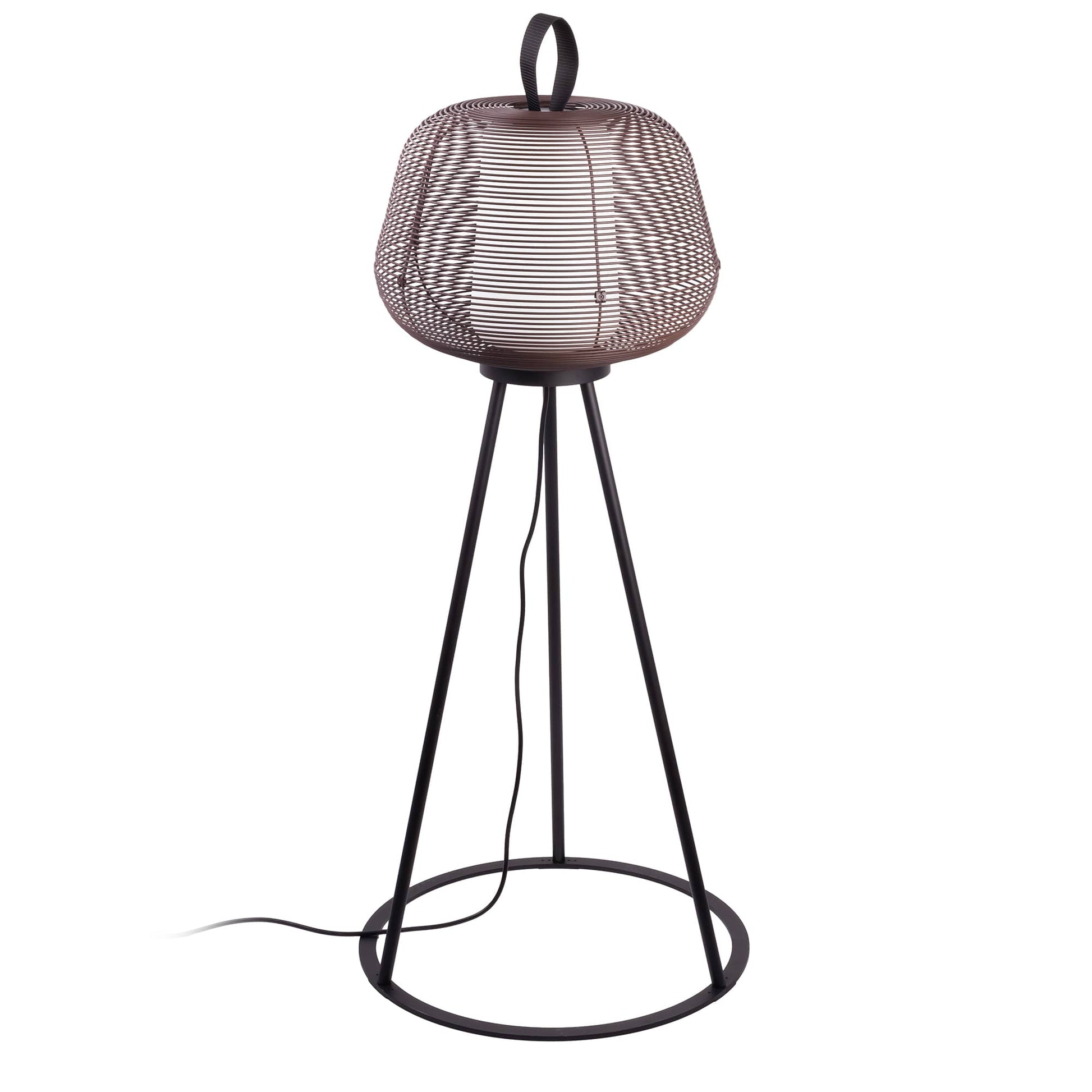 NARA Lámpara de Pie Exterior Marrón Óxido FARO para jardín y terraza (72103-157)