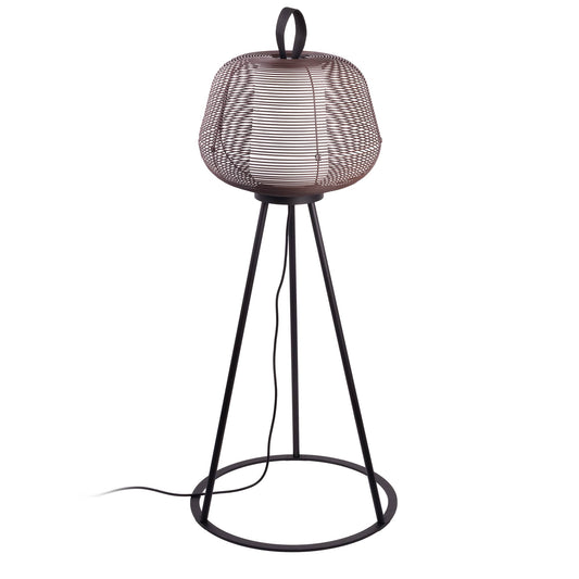 NARA Lámpara de Pie Exterior Marrón Óxido FARO para jardín y terraza (72103-157)