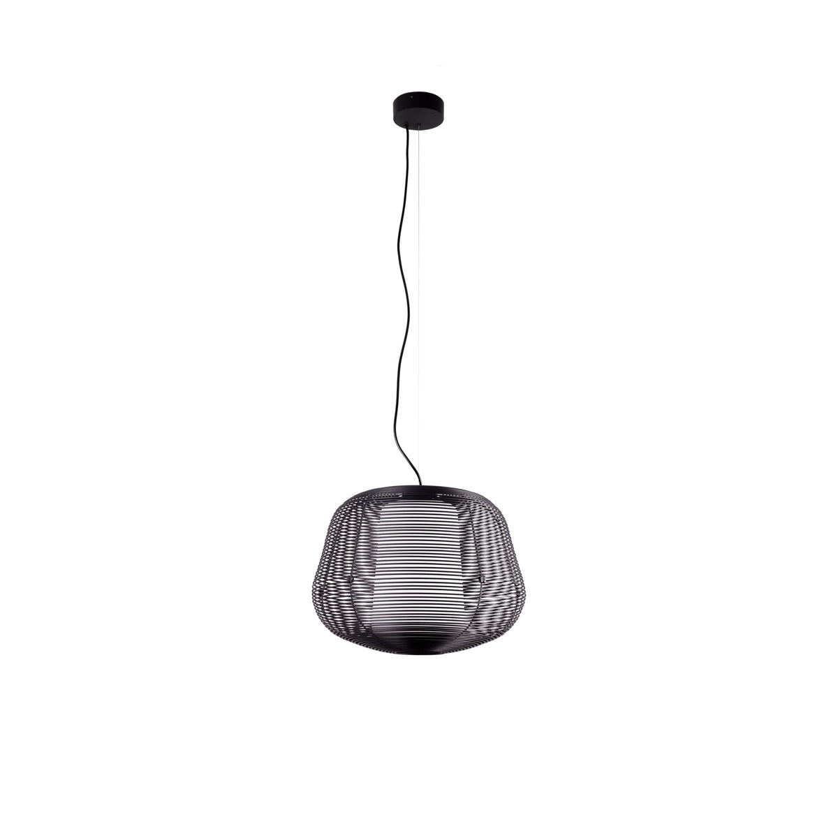 Lámpara Colgante Exterior NARA Negro Jaula IP65 FARO - vista principal | FARO
