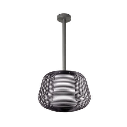 Lámpara Colgante Exterior NARA Jaula E27 FARO - M, Negro | FARO