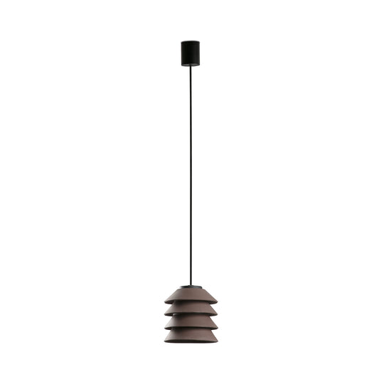 Lámpara Colgante Exterior TOBA Marrón Silicona IP65 FARO - vista principal | FARO