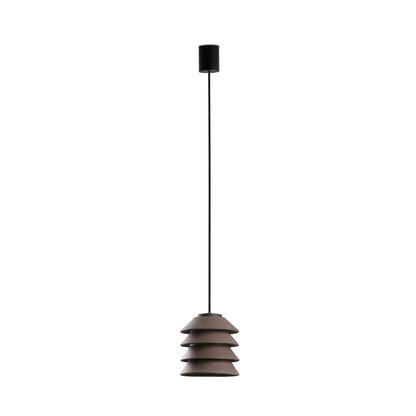 Lámpara Colgante Exterior TOBA Silicona IP65 FARO - Marrón | FARO
