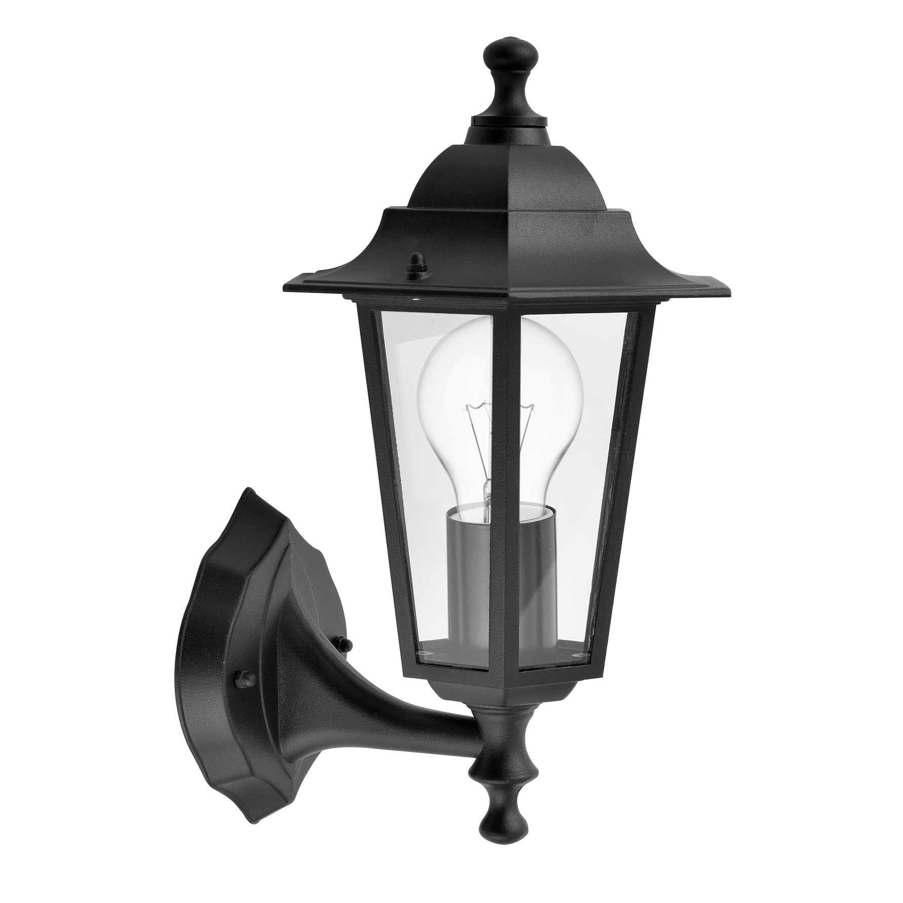 Aplique Exterior Aluminio Auriga 1xe27 Negro IP44 32x22x17 Cm - Fabrilamp