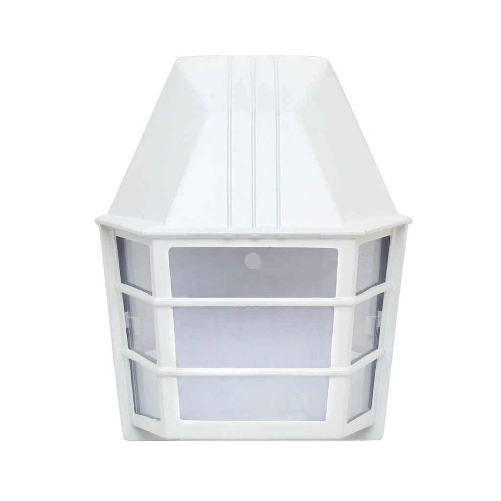 Aplique Exterior Aluminio Acrux 1xe27 Blanco IP23 24x20x11,5 Cm - Fabrilamp en luzguru.com