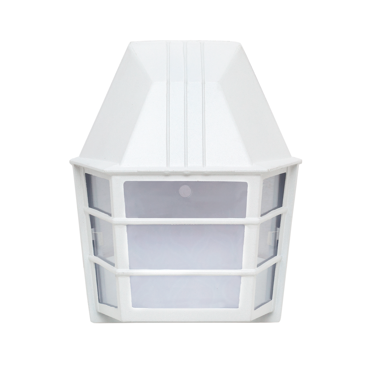 Aplique de pared Acrux con protección IP23 contra lluvia, ideal para exterior