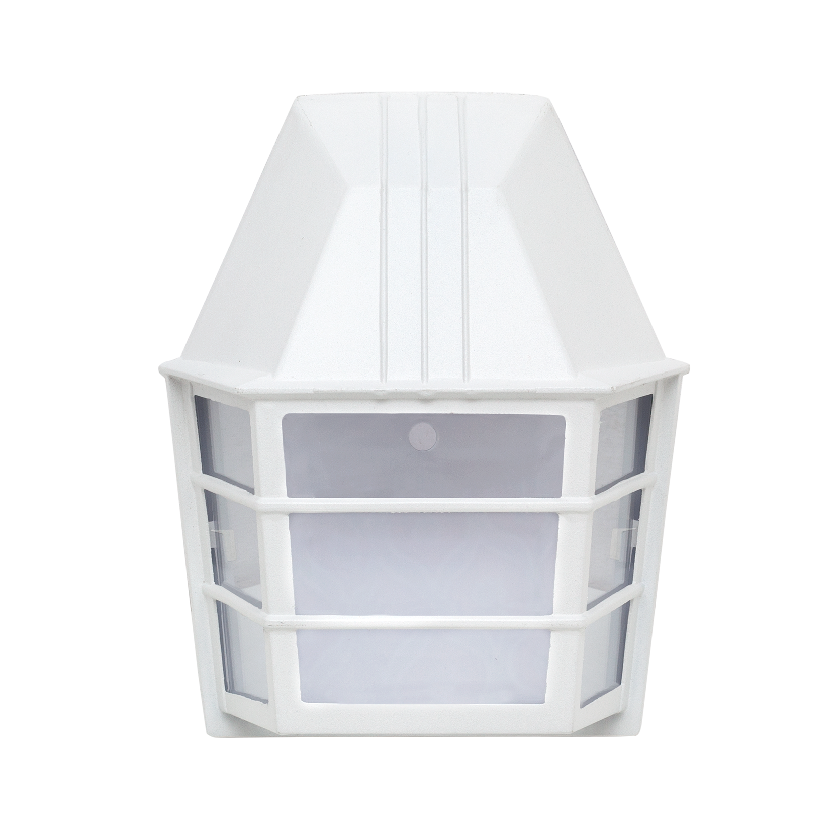 Aplique de pared Acrux con protección IP23 contra lluvia, ideal para exterior