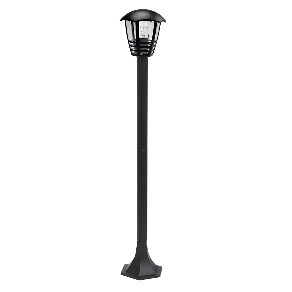 Farola Alnilan fabricada en aluminio color negro con IP44