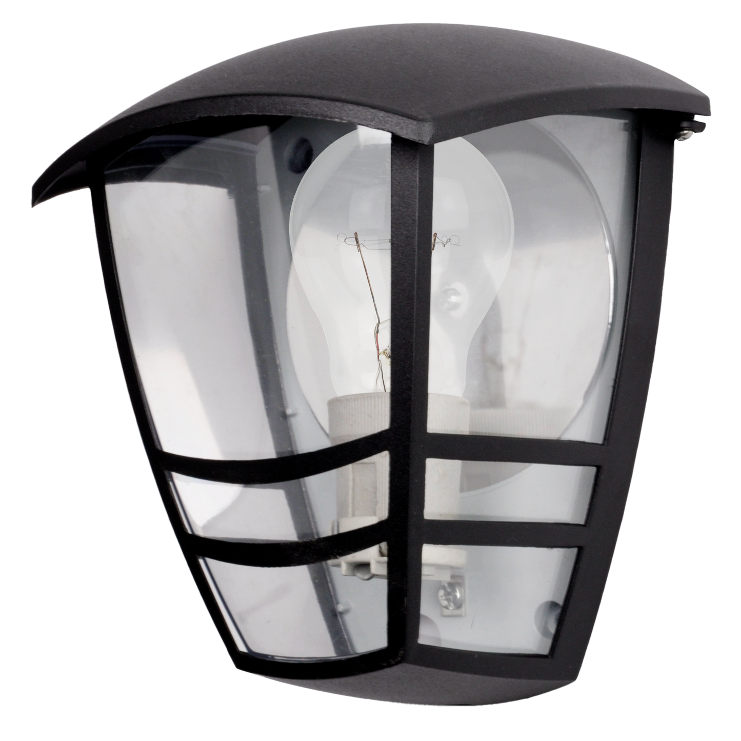 Aplique Exterior Aluminio Alnilan 1xe27 Negro IP44 20x17,5x13 Cm - Fabrilamp