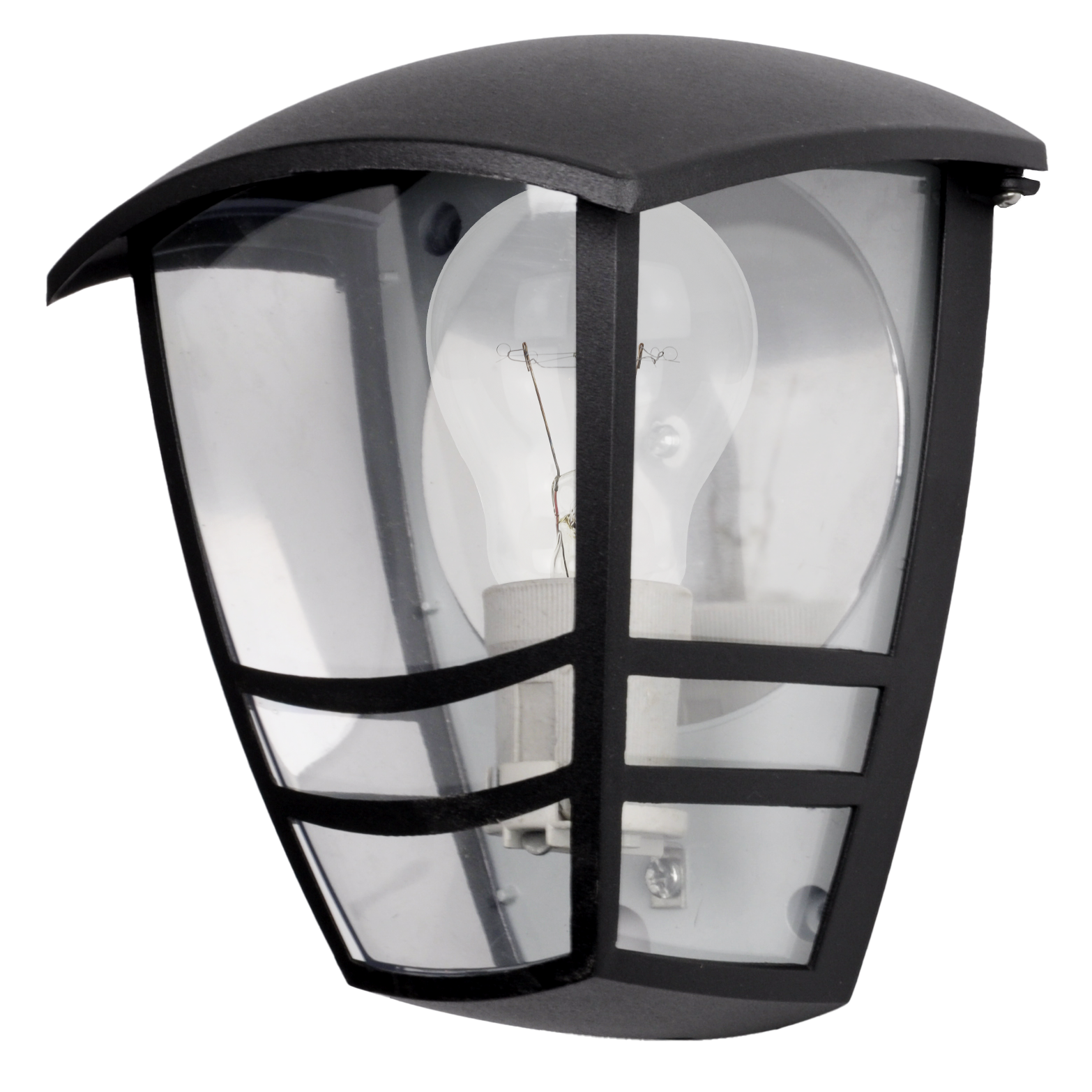 Aplique Exterior Aluminio Alnilan 1xe27 Negro IP44 20x17,5x13 Cm - Fabrilamp