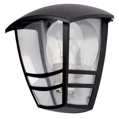 Aplique Exterior Aluminio Alnilan 1xe27 Negro IP44 20x17,5x13 Cm - Fabrilamp