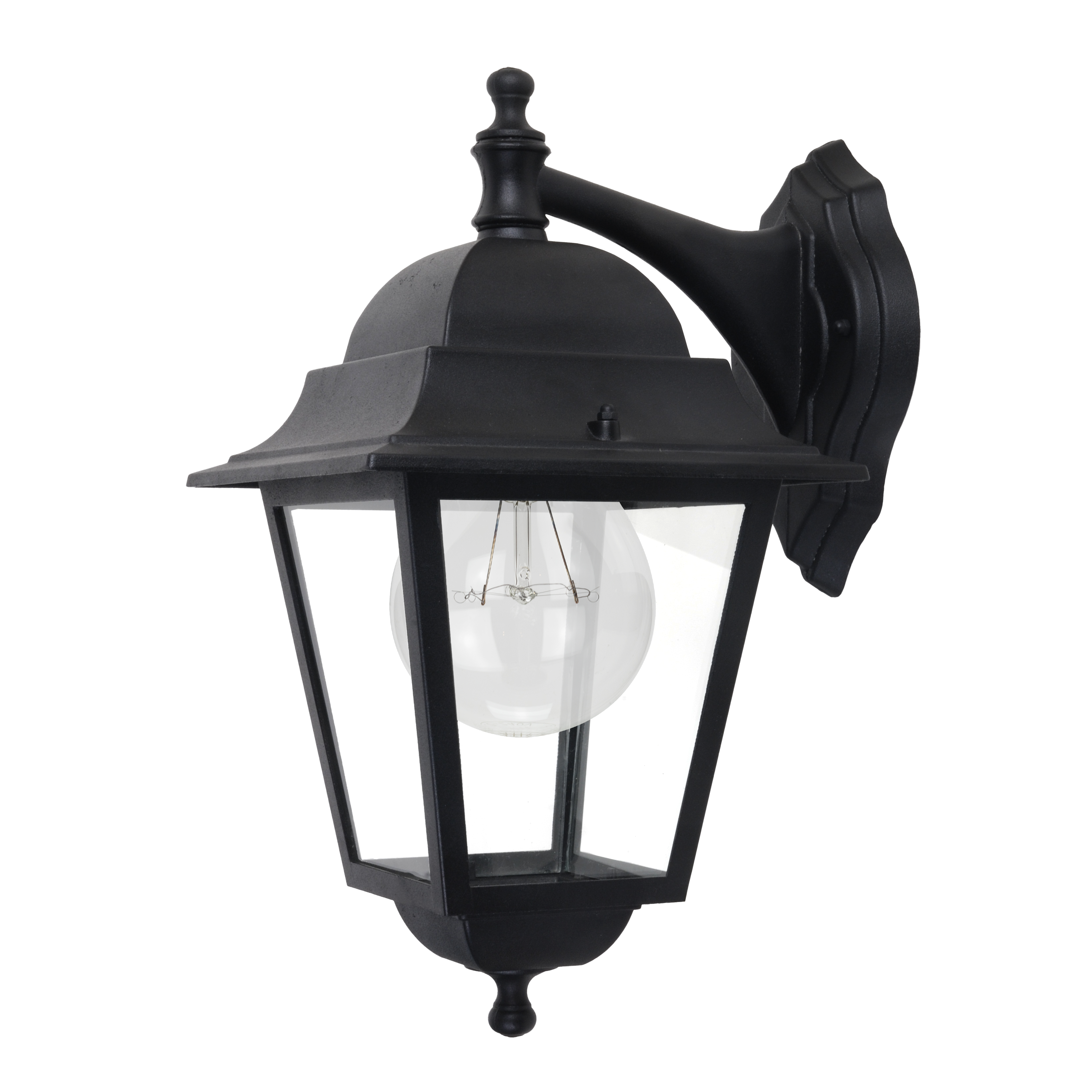 Aplique Exterior Aluminio Spica 1xe27 Negro IP44 42x28x21,5 Cm de Fabrilamp