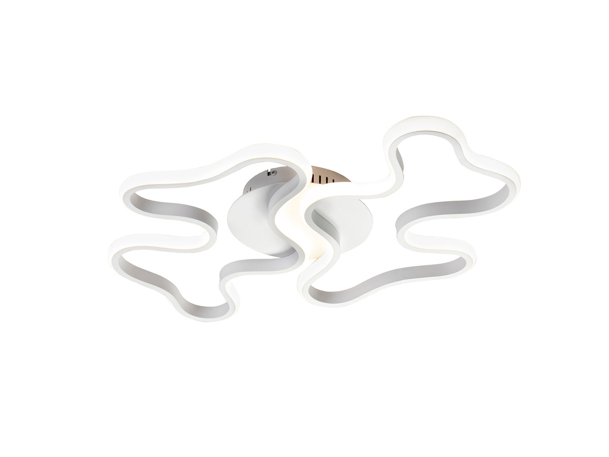 Plafón de Techo LED Marea Grande Blanco Arenado 28W Schuller - vista principal | Schuller