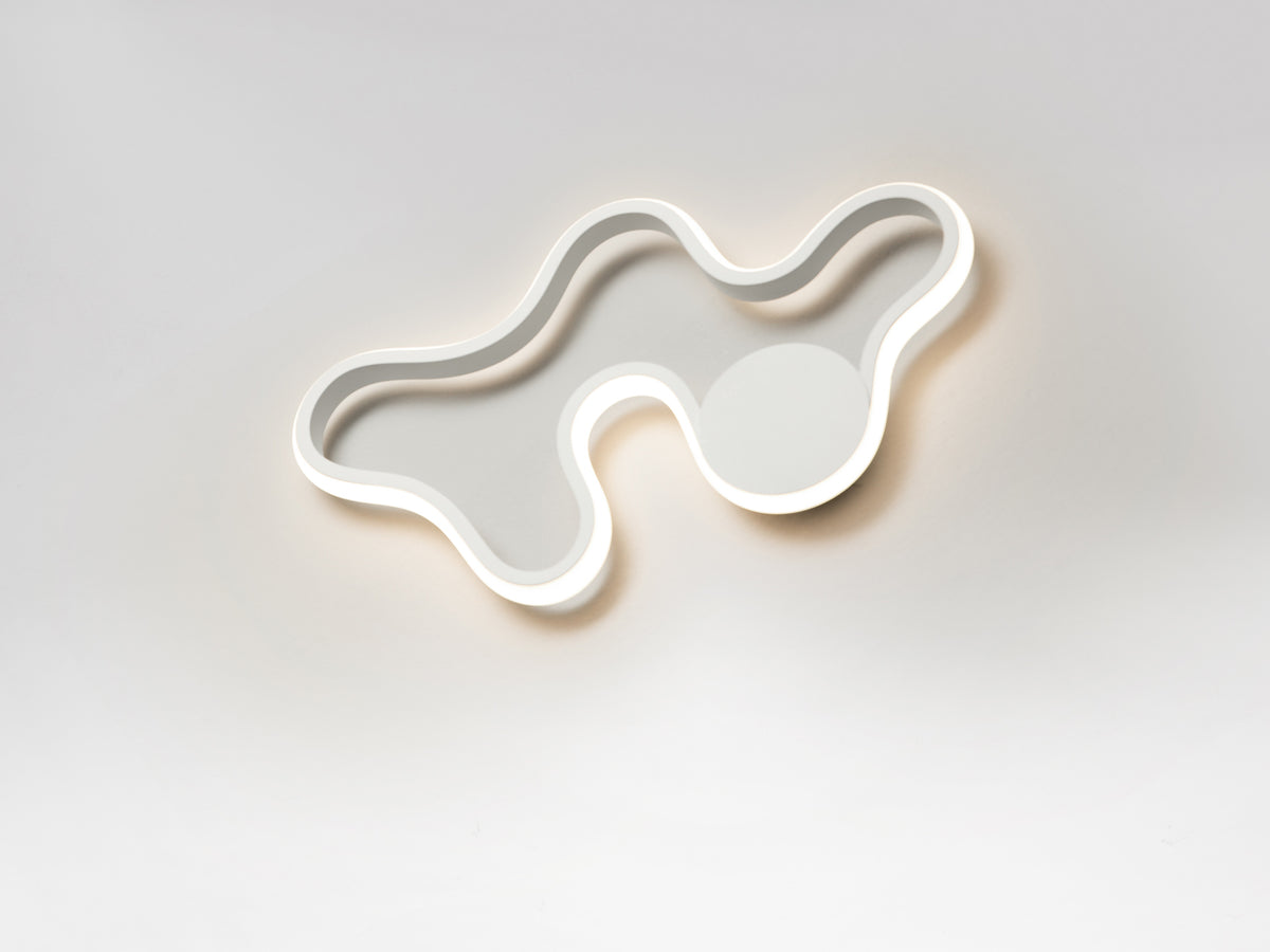 Aplique de Pared LED Marea 14W Blanco Arenado Schuller en ambiente decorado | Schuller