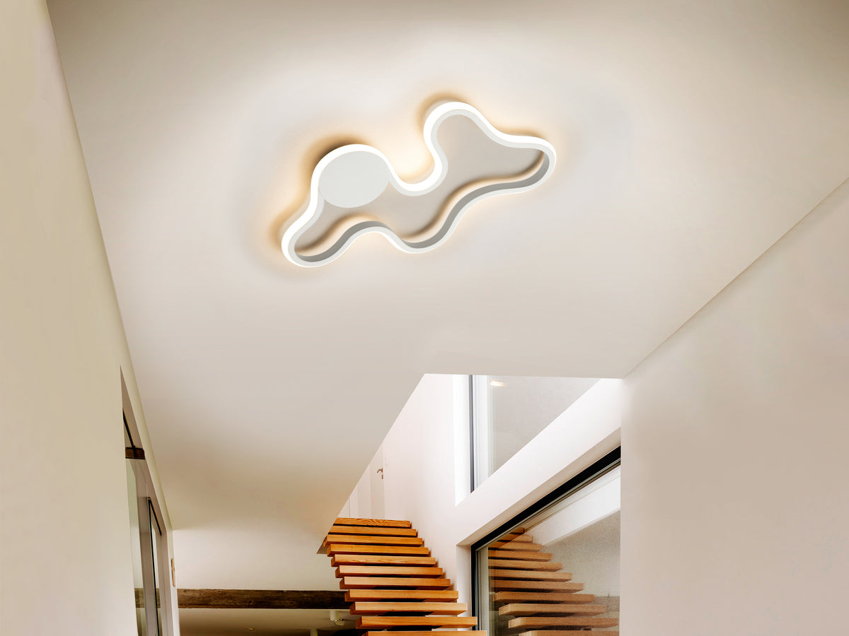 Aplique de Pared LED Marea 14W Blanco Arenado Schuller en ambiente decorado | Schuller