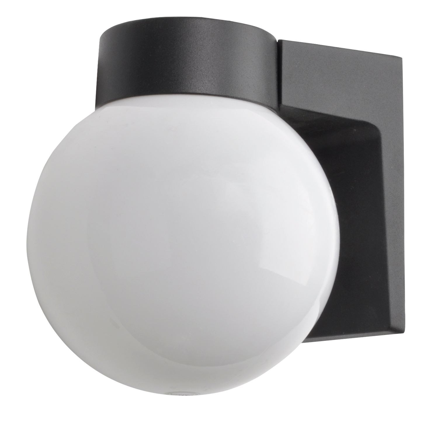 Aplique Procyon fabricado en Aluminio color Negro para exterior