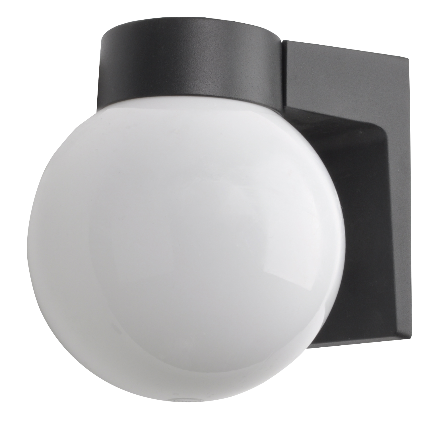 Aplique Procyon fabricado en Aluminio color Negro para exterior