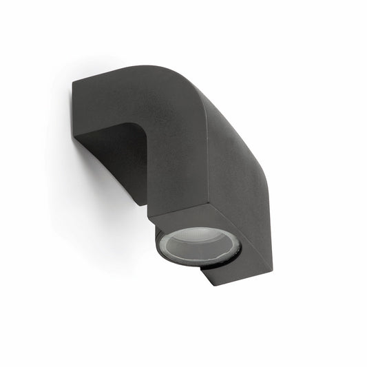 KLAMP Aplique Exterior Gris Oscuro FARO 74407 para iluminación de terrazas y jardines.
