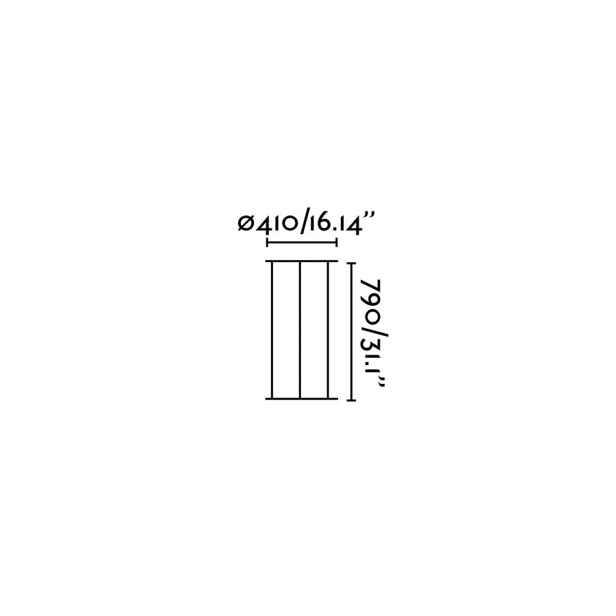 Estructura sobremesa VERSUS con altura de 79 cm, ideal para jardines