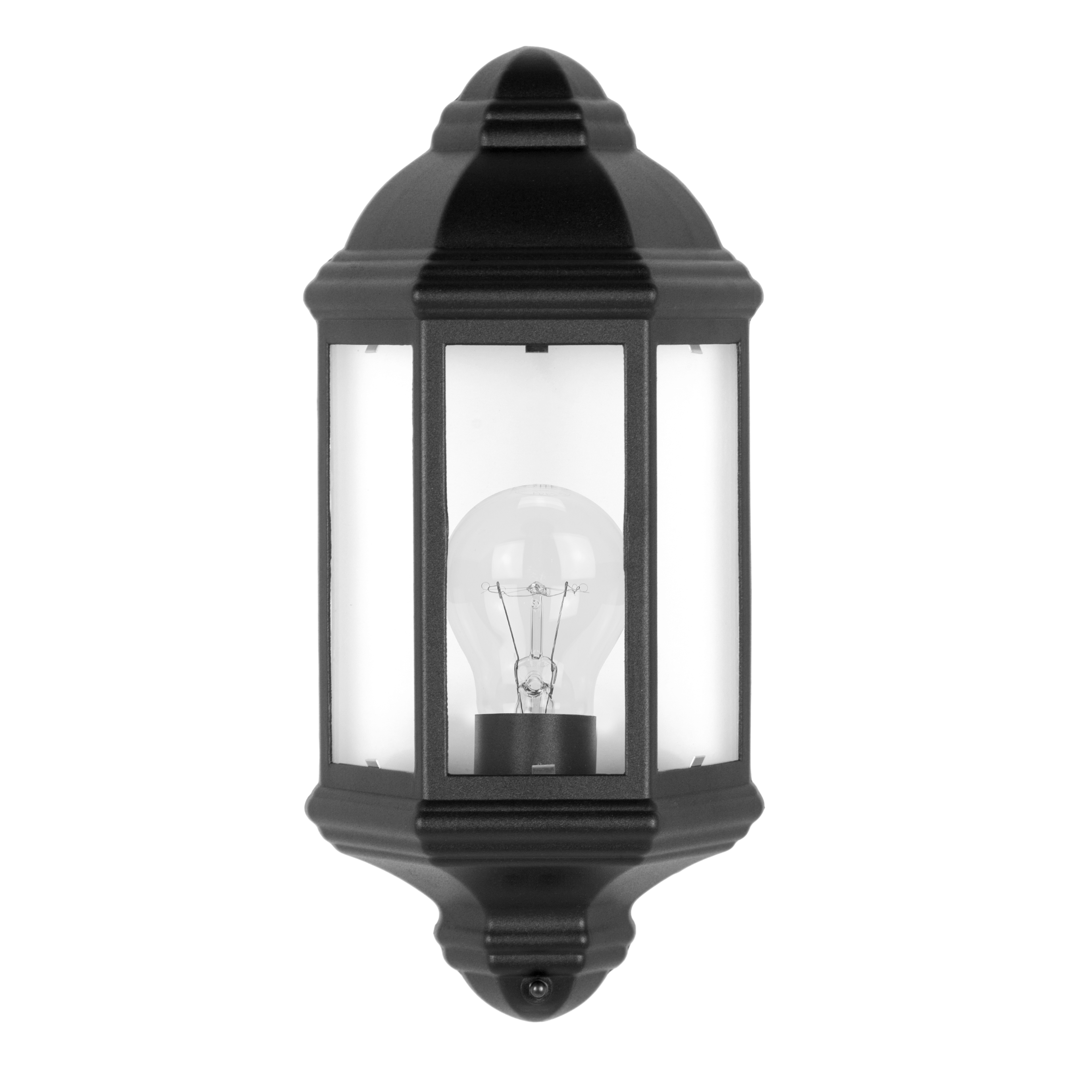 Aplique Exterior Aluminio Shaula 1xe27 Negro IP44 36,5x16,5x9,5 Cm de Fabrilamp. Iluminación exterior elegante y resistente.