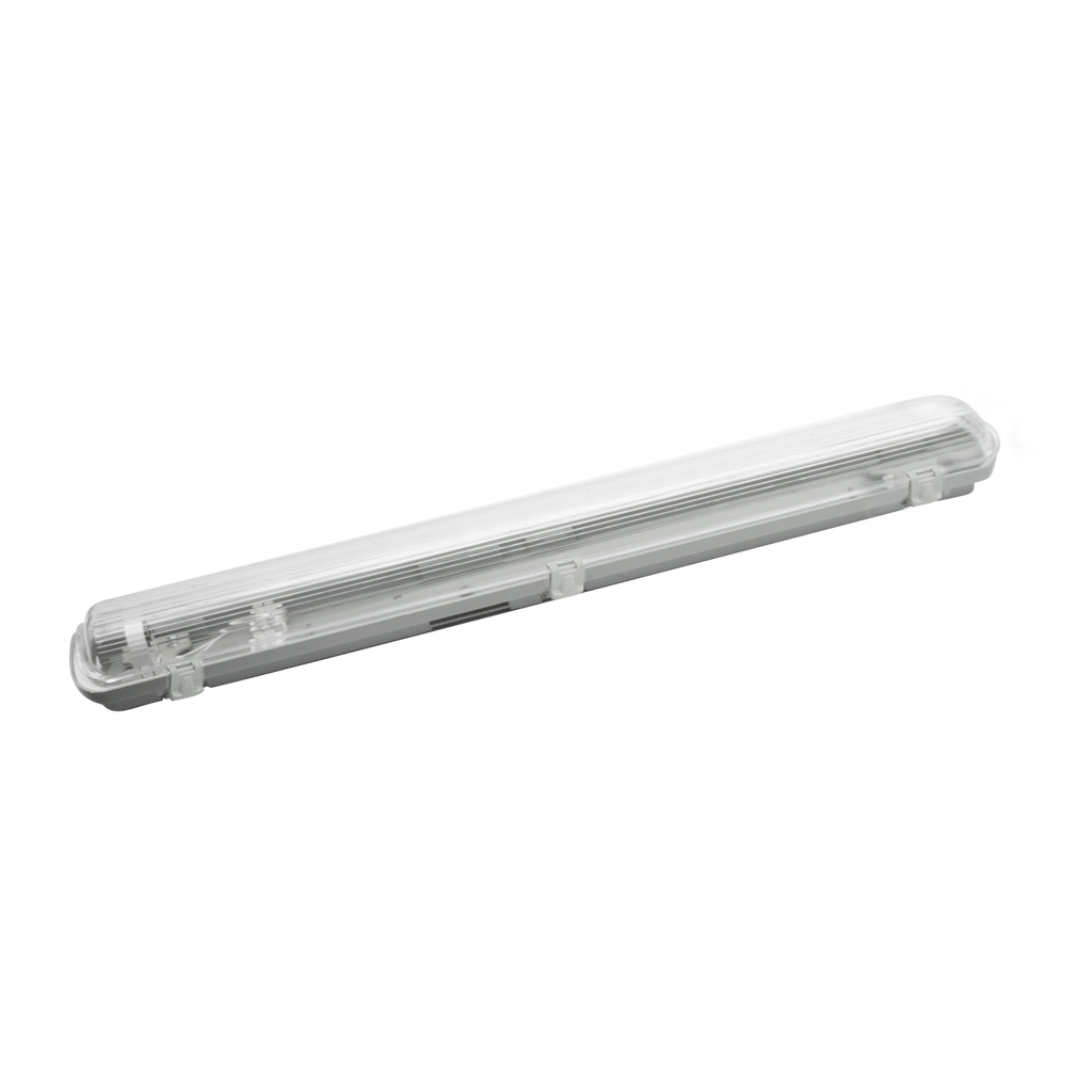 Pantalla Estanca 60cm Lines LED T8 IP54 Gris/Transparente - Vista frontal