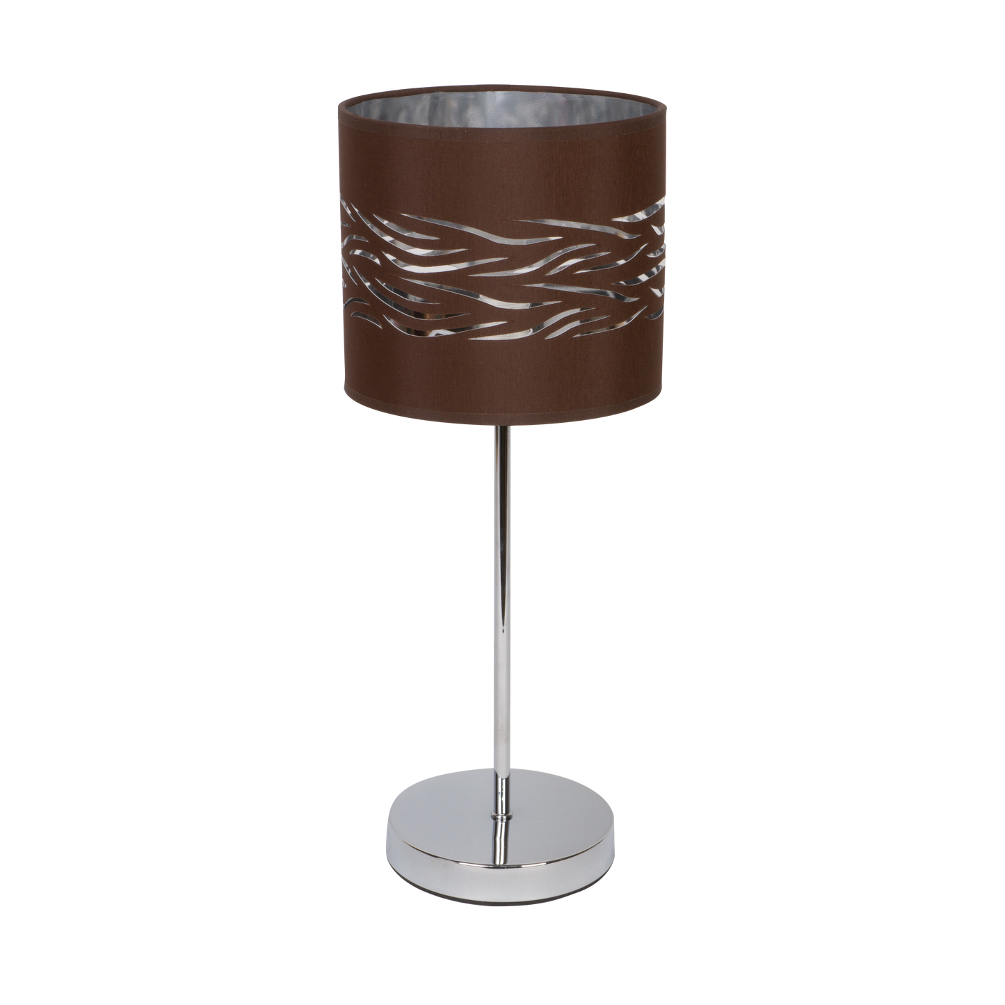 Sobremesa Niebla Cromo/Marron-Plata de Fabrilamp, diseño moderno y elegante para tu hogar.